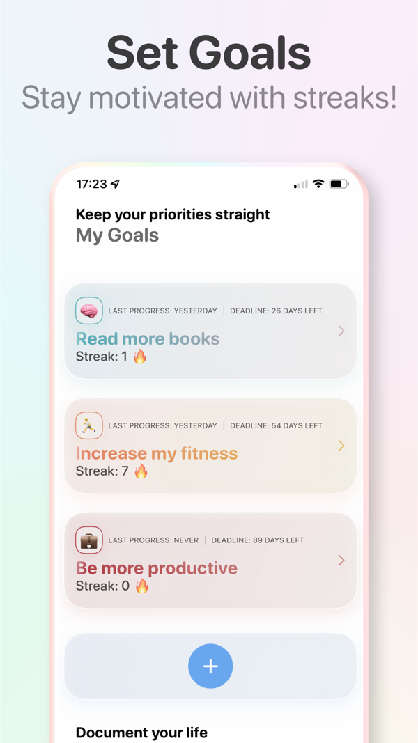 Habit goals with flexible schedules in Awakee habit tracker
